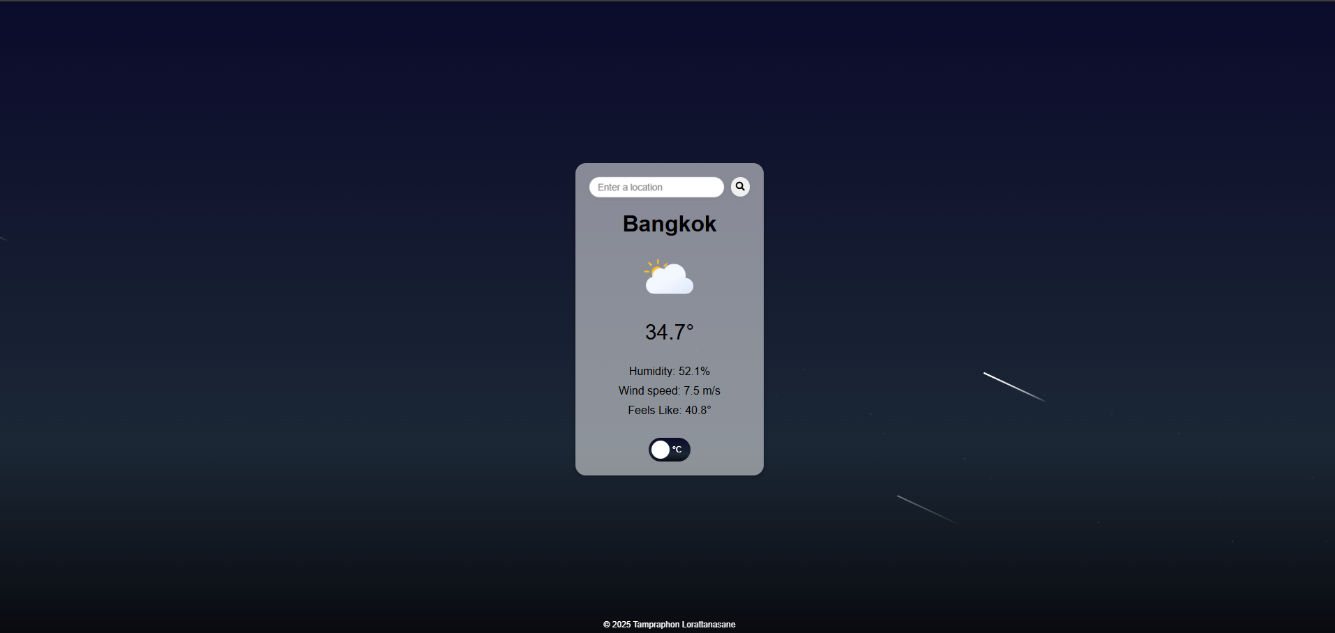 Weather app project