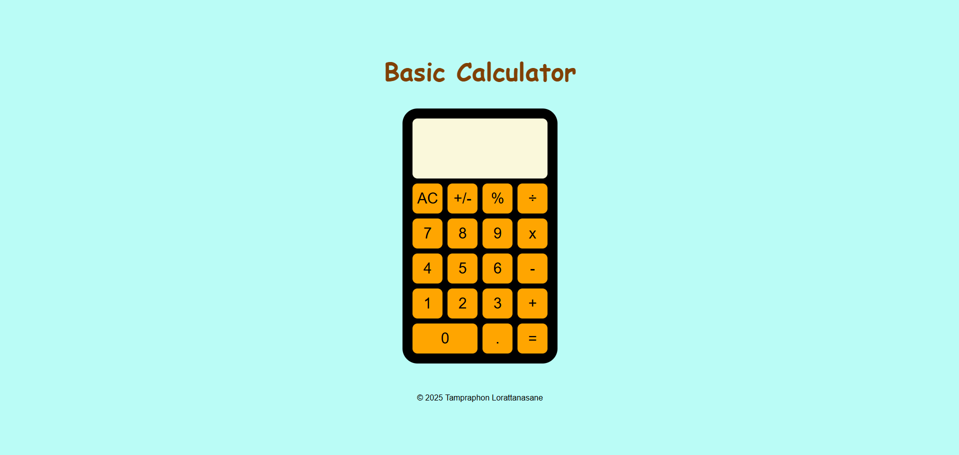 Calculator app project